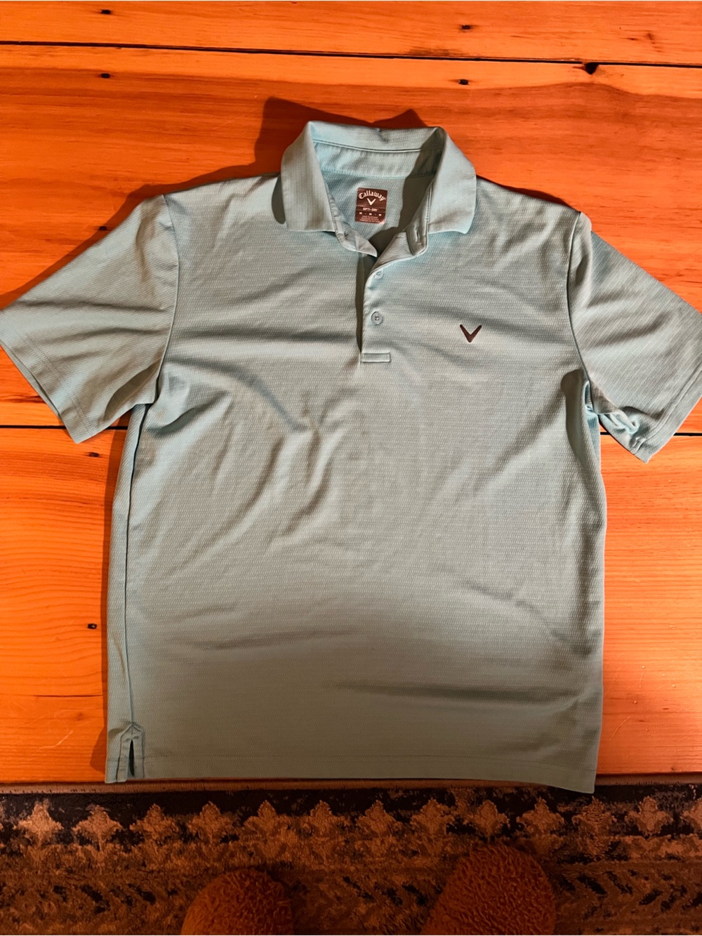 Callaway Men's Aqua Polo Shirt with Subtle Logo